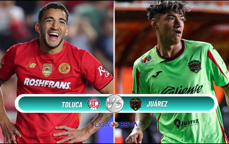Los conjuntos de Toluca y Juárez abrirán actividad dominical de la Jornada 10 del Clausura 2026 de la Liga MX. ESPECIAL / IMAGO7 y CANVA