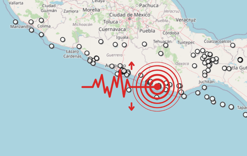 &nbsp;Sismo en Oaxaca. ESPECIAL / SSN