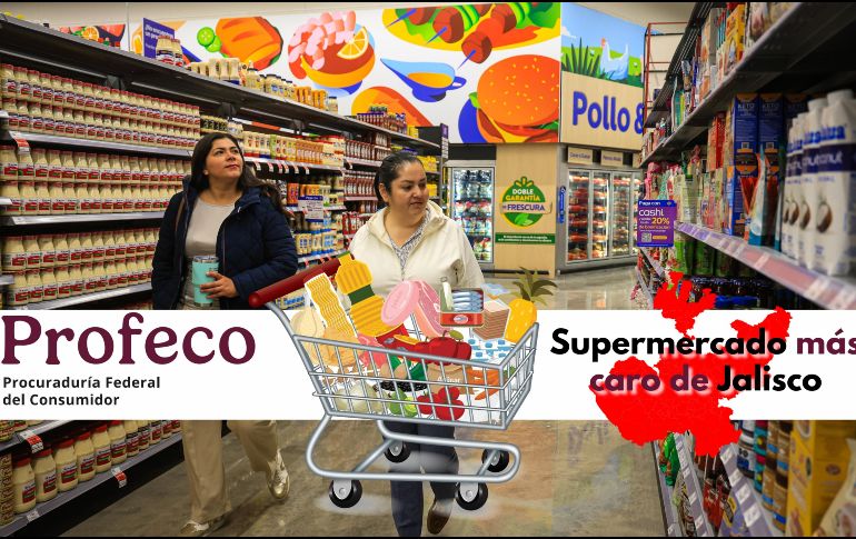 En este supermercado encuentras los precios más altos de todo el estado para adquirir la Canasta Básica; se encuentra en Guadalajara. EL INFORMADOR / ARCHIVO