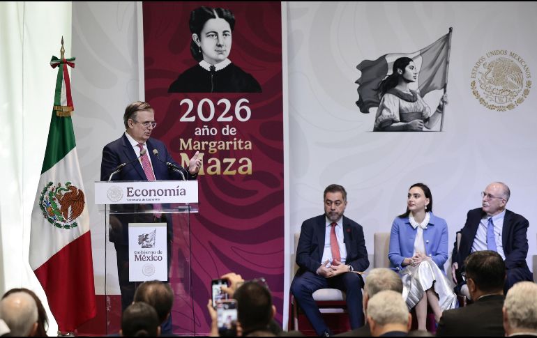 Economía declaró que no todo está resuelto para el próximo encuentro con Estados Unidos, sin embargo, los consensos logrados para la revisión del T-MEC son un gran paso. EFE / J. Méndez