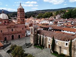 De fachada cubierta de ladrillos rojos, el Templo de Nuestra Señora de Guadalupe, en Tapalpa, Jalisco. AFP / ARCHIVO