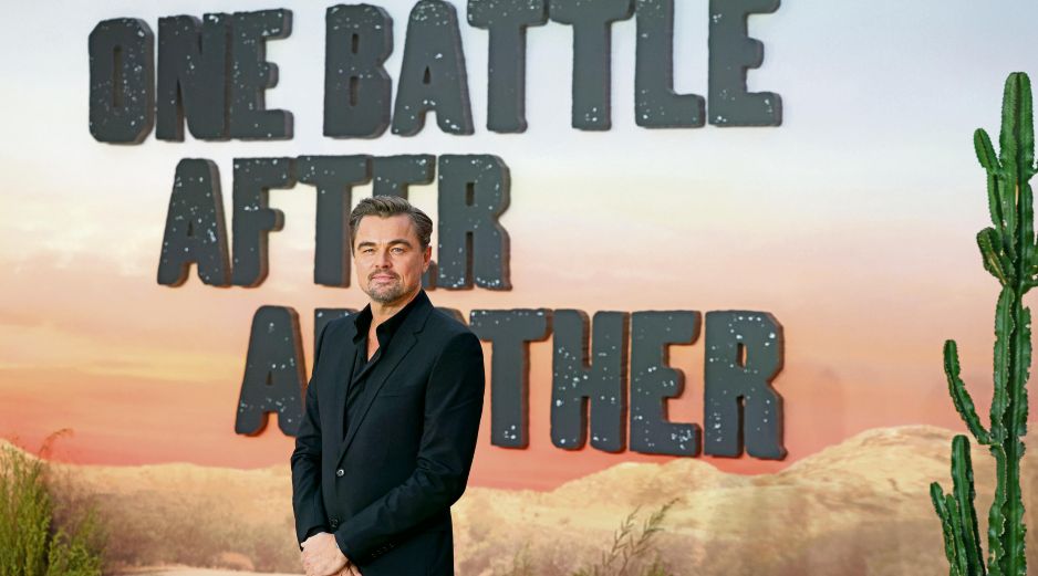 Leonardo DiCaprio asistió al estreno en Londres de “Una Batalla Tras Otra”, el 16 de septiembre de 2025. CORTESÍA