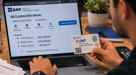 La CURP Biométrica entró en vigor desde el pasado 16 de octubre de 2025, ¿será requerida por el SAT de cara a la Declaración Anual? ESPECIAL/ChatGPT