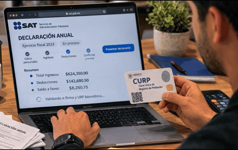 La CURP Biométrica entró en vigor desde el pasado 16 de octubre de 2025, ¿será requerida por el SAT de cara a la Declaración Anual? ESPECIAL/ChatGPT