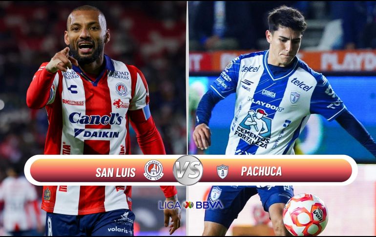 Atlético de San Luis y Pachuca se enfrentan en la Jornada 11 del Clausura 2026 de la Liga MX. ESPECIAL / IMAGO7 y CANVA