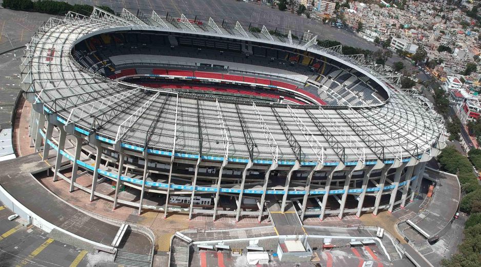 El estadio Azteca se prepara para su tercera Copa del Mundo. SUN/Archivo