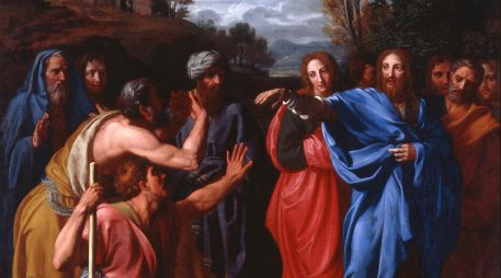 «Él dijo: “Creo, Señor”. Y postrándose, lo adoró». WIKIPEDIA/«Cristo curando al ciego», de Nicolas Colombel