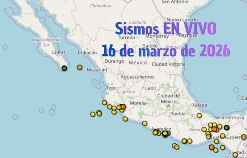 EN VIVO | Sismos en México | Lunes 16 de marzo. ESPECIAL / SSN