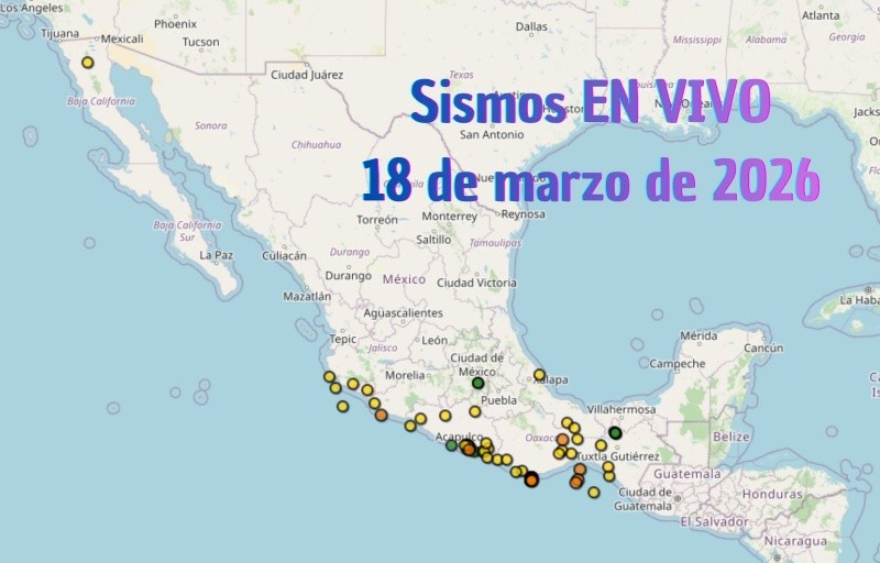 EN VIVO | Sismos en México | Miércoles 18 de marzo. ESPECIAL / SSN