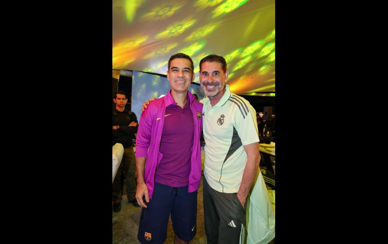Rafa Márquez y Fernando Hierro. GENTE BIEN JALISCO / Cena de celebración “Copa Leyendas”