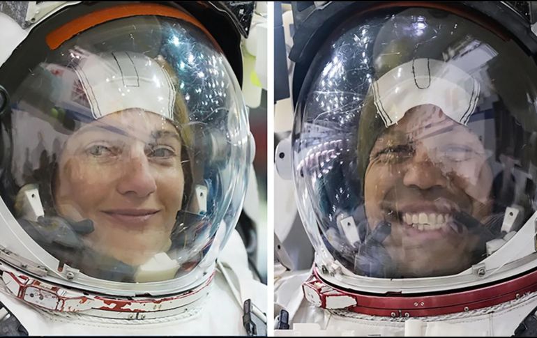 Meir y Williams de la Expedición 74 salieron al exterior desde la esclusa de aire Quest a las 08:52 hora del Este. EFE/NASA