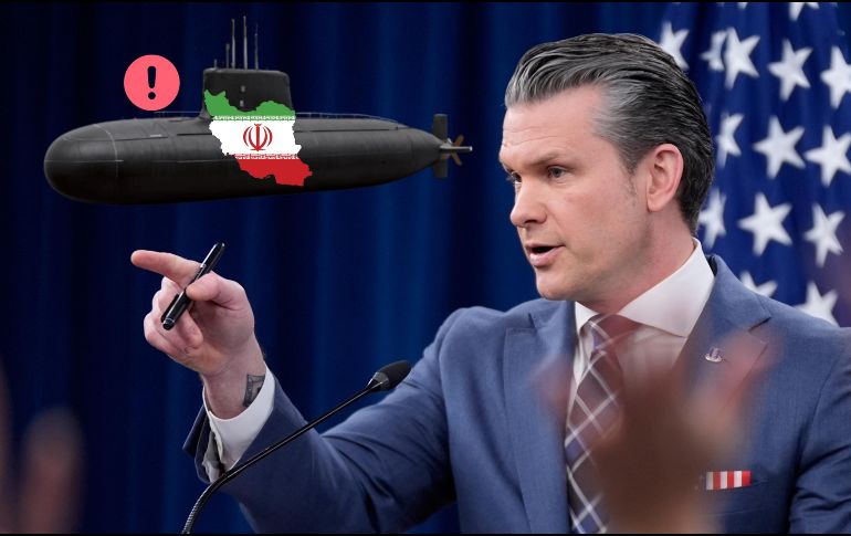 El secretario de Defensa estadounidense Pete Hegseth en conferencia de prensa en el Pentágono en Washington, el 19 de marzo del  2026. AP / Manuel Balce Ceneta