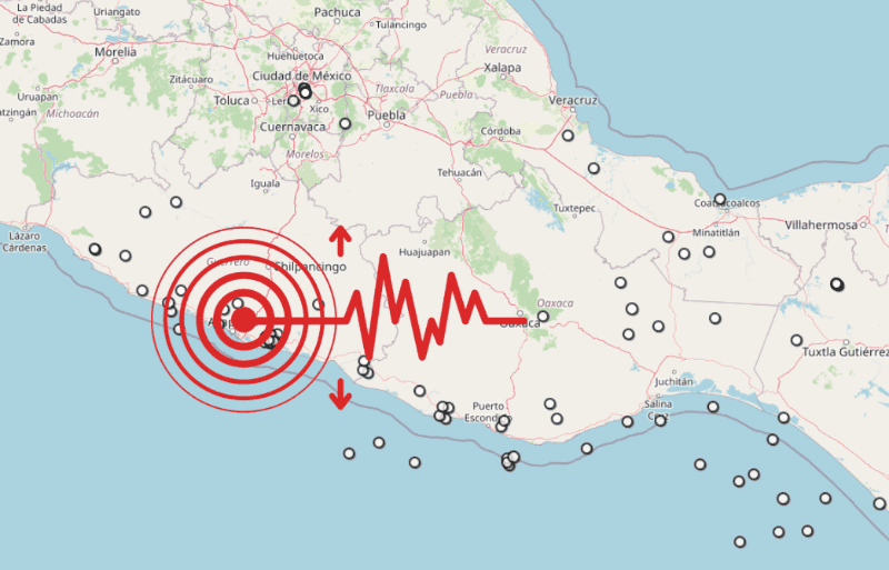 &nbsp;Sismo en Guerrero. ESPECIAL / SSN
