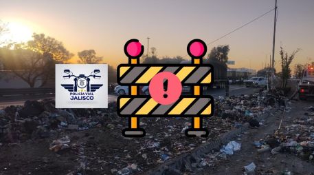 Así avanza el tráfico en la zona del accidente ocurrido en Periférico Sur la mañana de este jueves. ESPECIAL