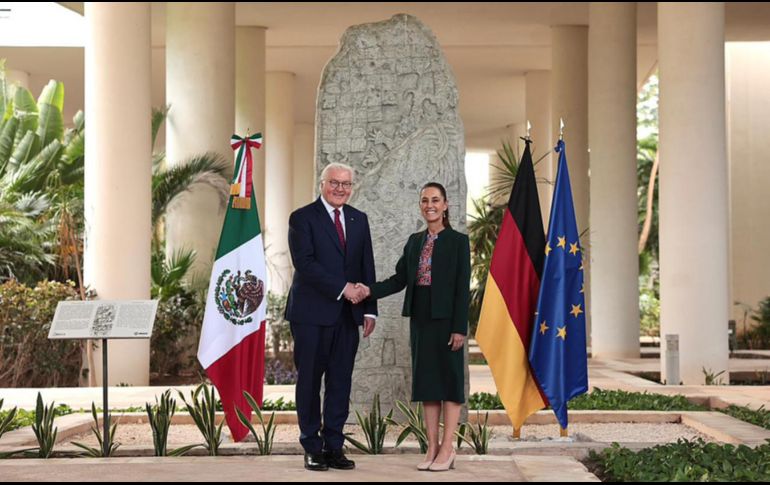 Se trata de la segunda visita de Steinmeier a México en esta ocasión acompañado por una comitiva oficial. EFE/Presidencia de México