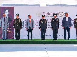 Pablo Lemus Navarro, Gobernador del Estado, asistió a la ceremonia de Toma de Posesión y Protesta de Bandera de Martínez Rojas. ESPECIAL
