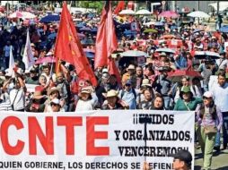 Los docente continúan con sus jornadas de protesta para presionar a las autoridades por mejoras en sus condiciones laborales. SUN/ Archivo
