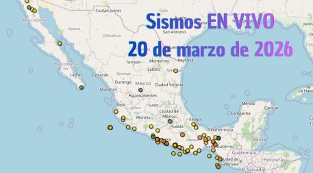 EN VIVO | Sismos en México | Viernes 20 de marzo. ESPECIAL / SSN