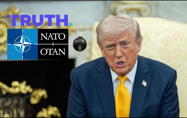 Esto escribió Trump en Truth Social sobre la OTAN esta mañana. EFE / ARCHIVO