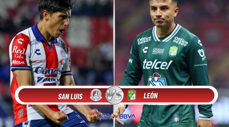 Atlético de San Luis recibe a León en duelo clave de la parte baja de la tabla. ESPECIAL / IMAGO7 y CANVA