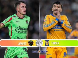 Juárez y Tigres chocan este domingo en la Jornada 12 del Clausura 2026. ESPECIAL / IMAGO7 y CANVA