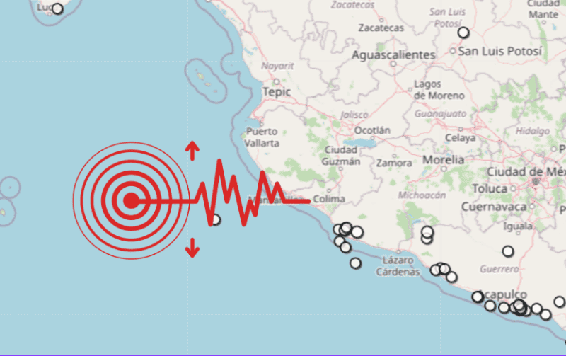 Sismo en Jalisco. ESPECIAL / SSN&nbsp;