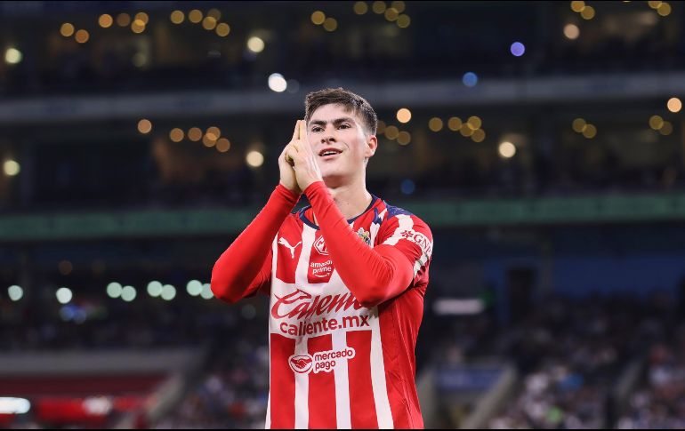 Ya con la nueva marca goleadora de Chivas en un año futbolístico, Armando González ahora busca el bicampeonato de goleo, un hito que ningún delantero rojiblanco ha logrado. IMAGO7/R. Rodríguez