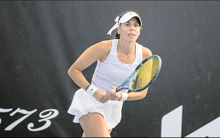 Giuliana olmos. La mexicana no logró avanzar y cayó en tie break en la primera fase del torneo en Florida. ESPECIAL