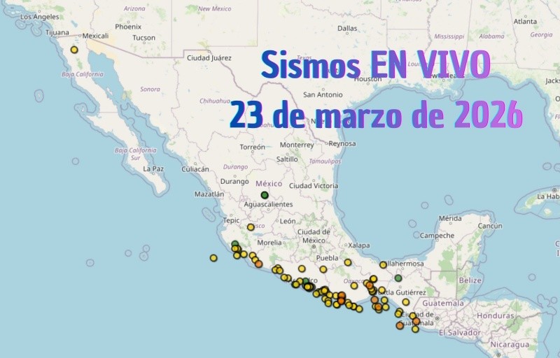 EN VIVO | Sismos en México | Lunes 23 de marzo. ESPECIAL / SSN