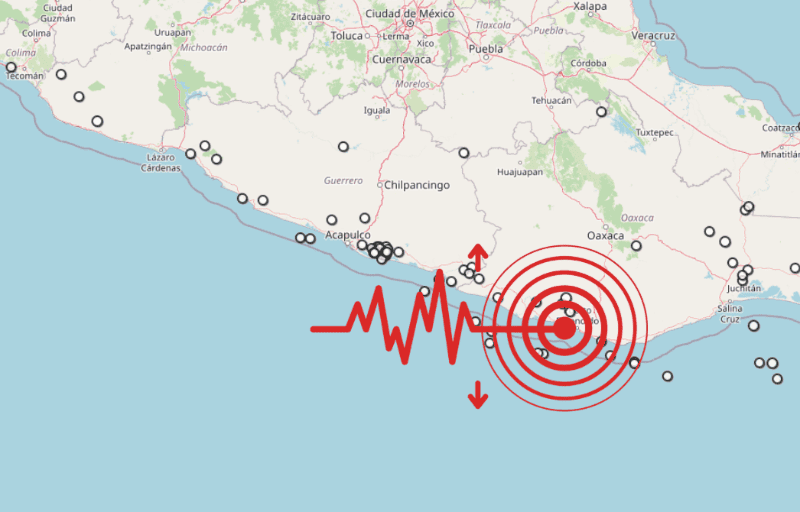 &nbsp;Sismos en Oaxaca. ESPECIAL / SSN