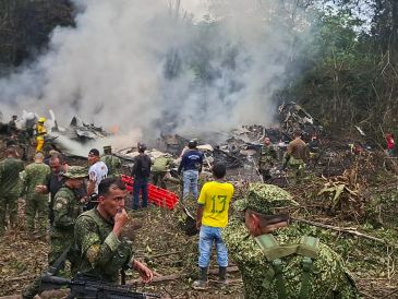 El atentado con explosivos en Colombia ocurrió poco después de que un avión militar se estrellara en Puerto Leguizamo. EFE/Miputumayo.com.co