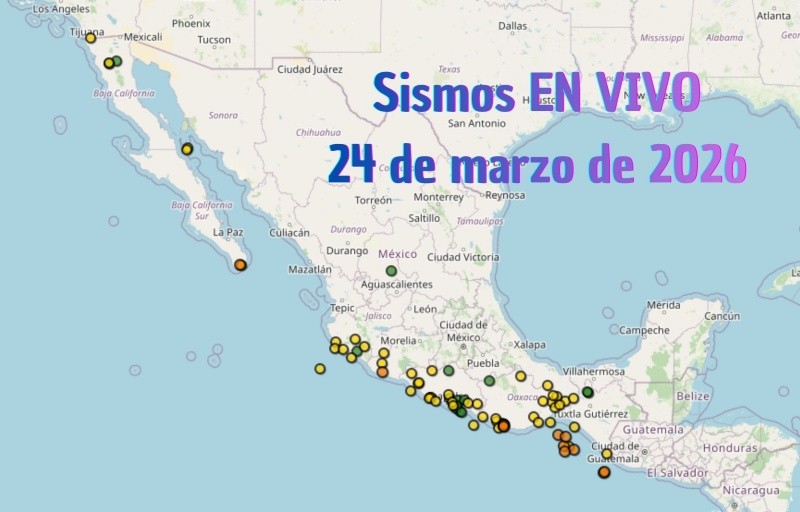 EN VIVO | Sismos en México | Martes 24 de marzo. ESPECIAL / SSN