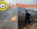 La conlcusión sobre si el incendio La Primavera fue accidental o incidental, tardará al menos una semana más. ESPECIAL / FACEBOOK Protección Civil Jalisco