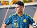 James Rodríguez. La esperanza cafetera pasa por los pies de su capitán ante los subcampeones del mundo. AFP