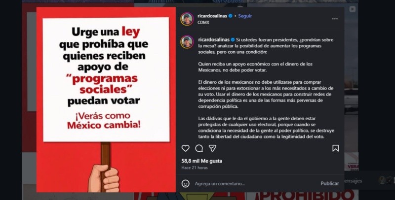 INSTAGRAM/@ricardosalinas&nbsp;