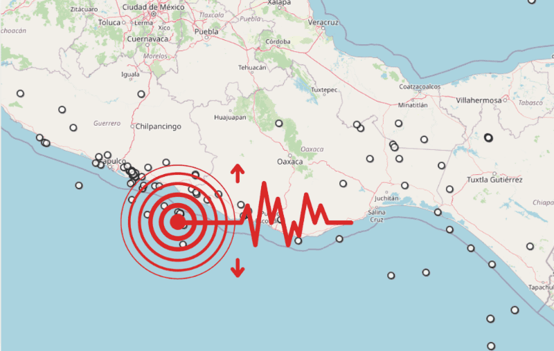 &nbsp;Sismo en Oaxaca. ESPECIAL / SSN