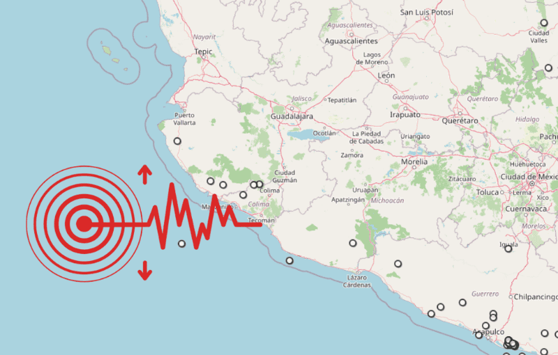 Sismo en Jalisco. ESPECIAL / SSN&nbsp;