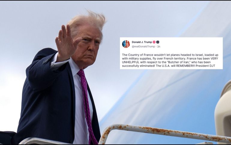 Esto dijo Trump contra Francia y Reino Unido esta mañana en Truth Social. AP / ARCHIVO