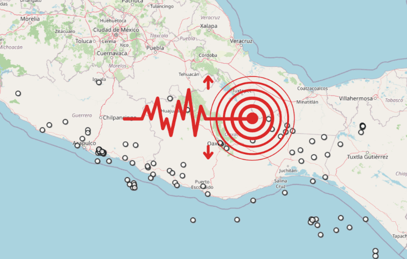 &nbsp;Sismo en Veracruz. ESPECIAL / SSN