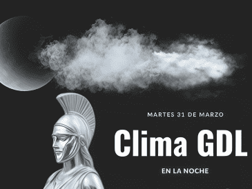 Este martes 31 de marzo en Guadalajara por la noche, se prevén temperaturas mínimas de 20 °C y máximas de 23 °C . ESPECIAL / CANVA