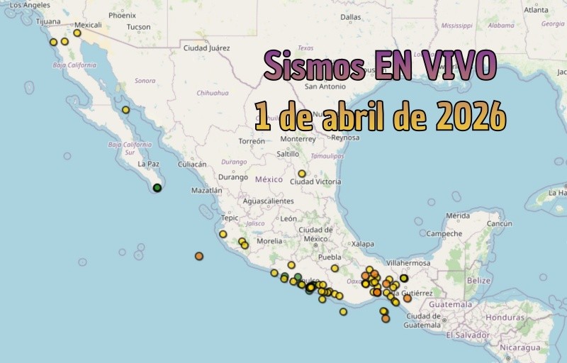 EN VIVO | Sismos en México | Miércoles 1 de abril. ESPECIAL / SSN