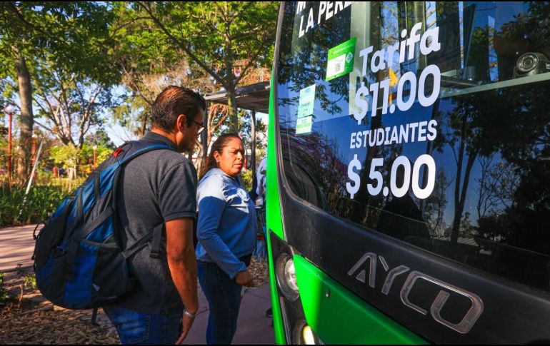 Además del costo de 11 pesos para los usuarios en general, habrá tarifa preferencial de 5.50 y cinco pesos para usuarios como adultos mayores o estudiantes. EL INFORMADOR/J. Acosta