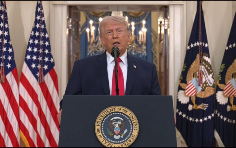 Trump aseguró que la ofensiva contra Irán ha reducido su capacidad de amenaza. EFE/ La Casa Blanca