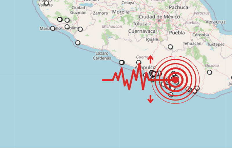 &nbsp;Sismo en Guerrero. ESPECIAL / SSN
