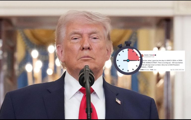 Este fue el mensaje de Donald Trump respecto a la guerra en Irán esta mañana de sábado 4 de abril. EFE / ARCHIVO