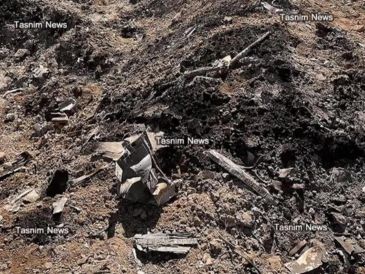 Restos del F-15E Strike Eagle derribado en Irán. EFE/ Agencia Tasnim