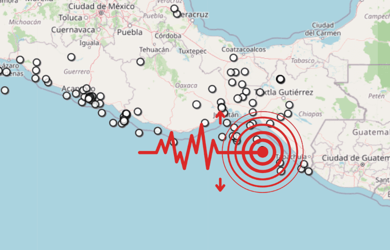 &nbsp;Sismo en Chiapas. ESPECIAL / SSN