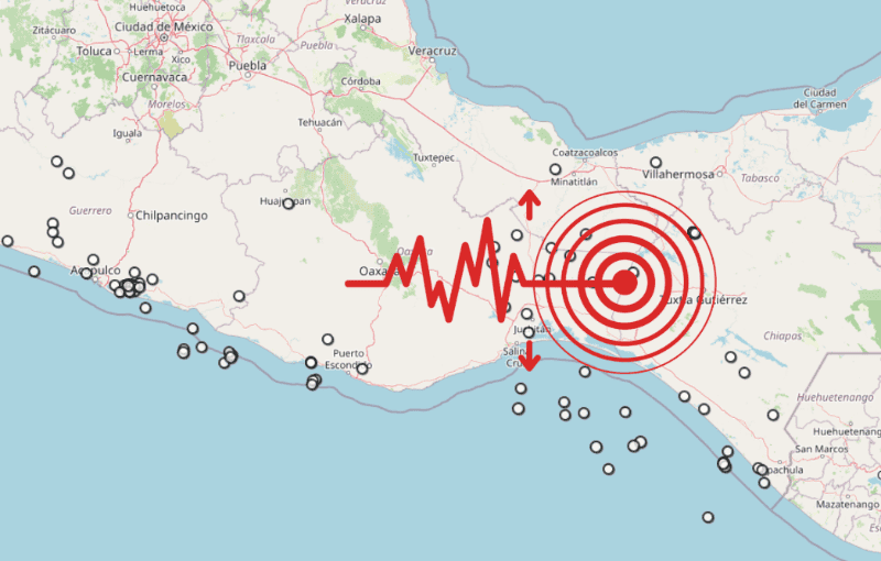 &nbsp;Sismos en Chiapas. ESPECIAL / SSN