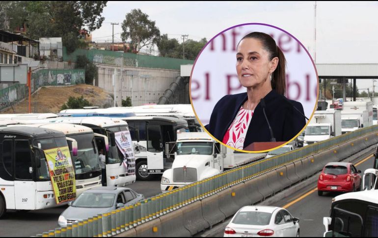 La Presidenta explicó que los transportistas insisten en demandas que se han estado atendiendo, como la inseguridad en algunas carreteras. SUN / ARCHIVO / EFE / M. Guzmán