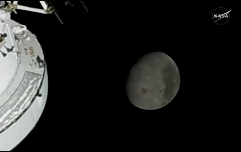 La nave Orión de la NASA se convirtió este lunes 6 de abril en la misión espacial tripulada a mayor distancia de la Tierra. ESPECIAL / NASA